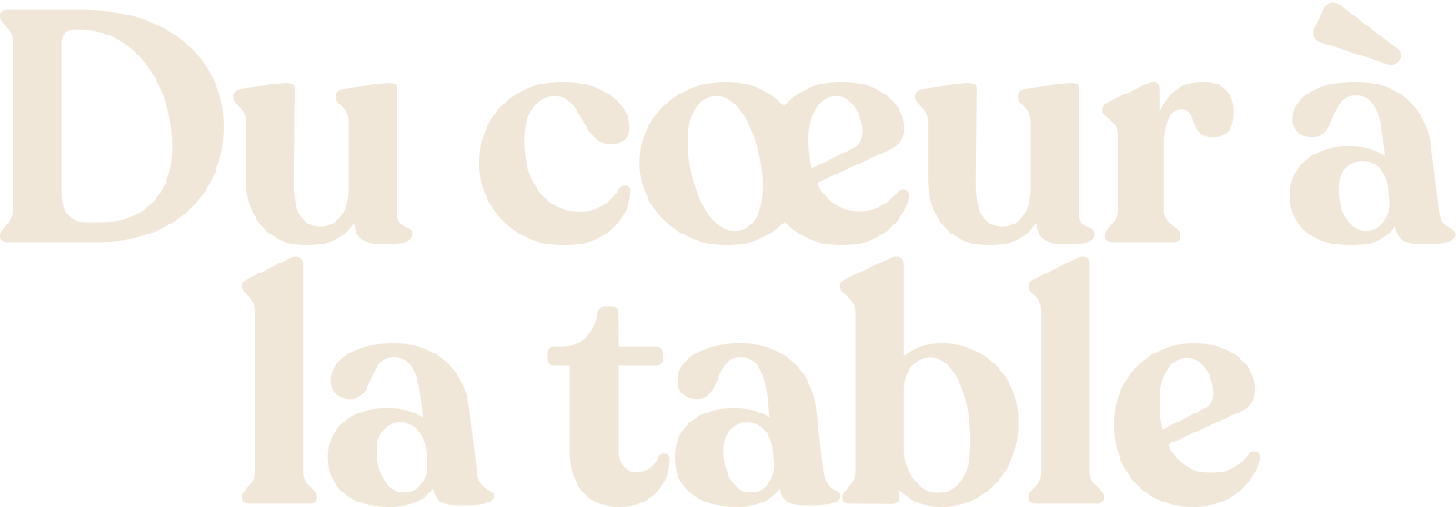 Du cœur à la table